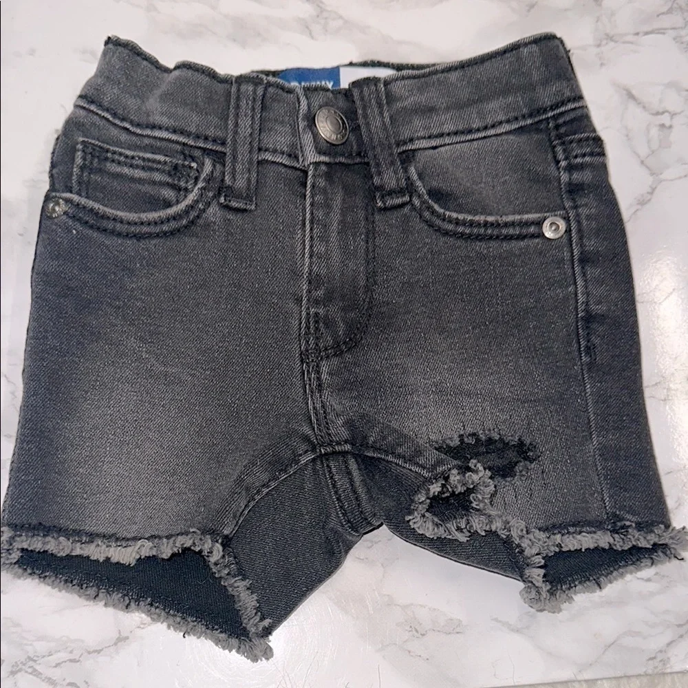 Old navy Black Denim Shorts for Kids 12-18 months